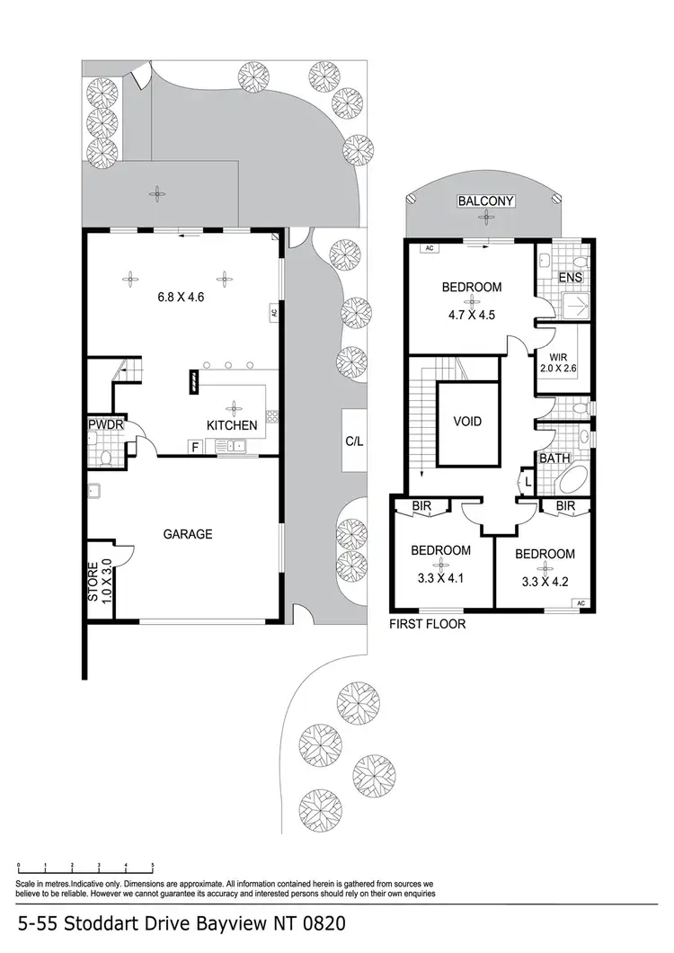 Floorplan of Homely townhouse listing, 5/55 Stoddart Dr, Bayview NT 820