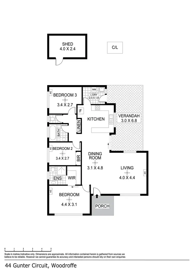 Floorplan of Homely house listing, 44 Gunter Cct, Woodroffe NT 830