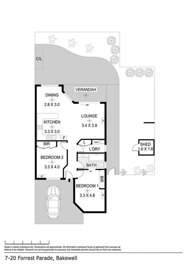 Floorplan of Homely unit listing, 7/20 Forrest Pde, Bakewell NT 832