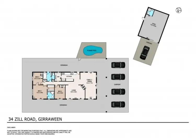 Floorplan of Homely house listing, 34 Zill, Girraween NT 836