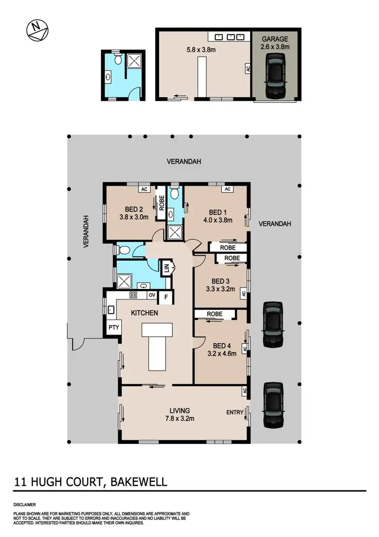 Floorplan of Homely house listing, 11 Hugh Ct, Bakewell NT 832