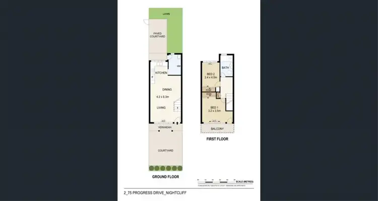 Floorplan of Homely townhouse listing, 2/75 Progress Dve, Nightcliff NT 810