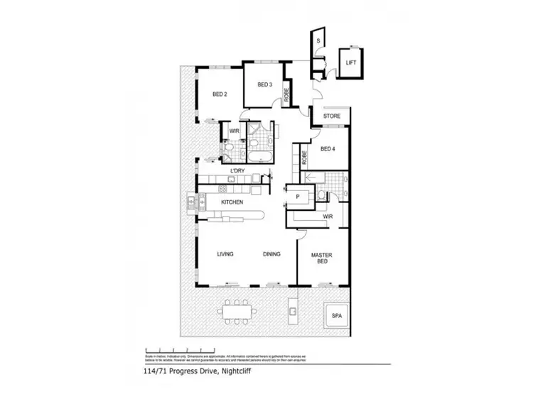 Floorplan of Homely unit listing, 114/71A Progress Dr, Nightcliff NT 810