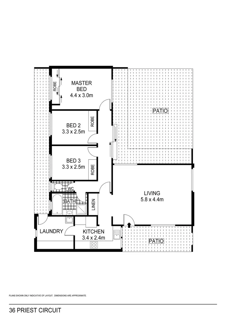 Floorplan of Homely house listing, 36 Priest Cct, Gray NT 830