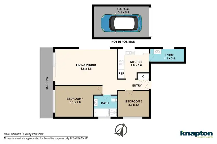 Floorplan of Homely unit listing, 7/44 Shadforth Street, Wiley Park NSW 2195