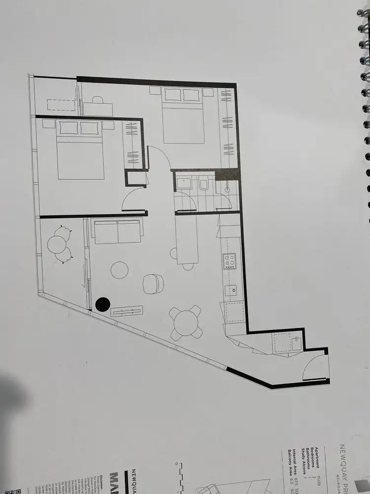 Floorplan of Homely apartment listing, 812/15 Doepel Way, Docklands VIC 3008