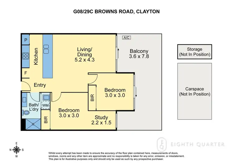 Floorplan of Homely apartment listing, G08/29C Browns Rd, Clayton VIC 3168