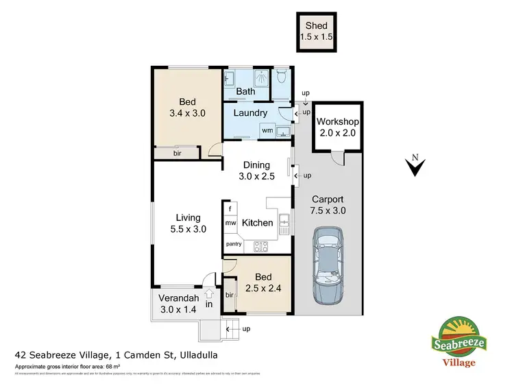 Floorplan of Homely house listing, 42/1 Camden St, Ulladulla NSW 2539
