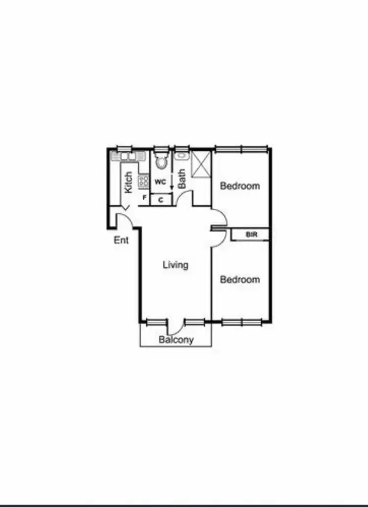 Floorplan of Homely apartment listing, 20/25 Robe Street, St Kilda VIC 3182