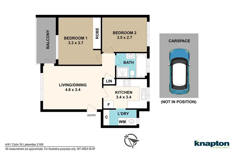 Floorplan of Homely unit listing, 4/61 Colin Street, Lakemba NSW 2195
