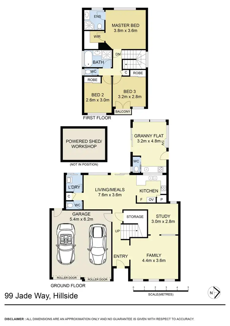 Floorplan of Homely townhouse listing, 99 Jade Way, Hillside VIC 3037