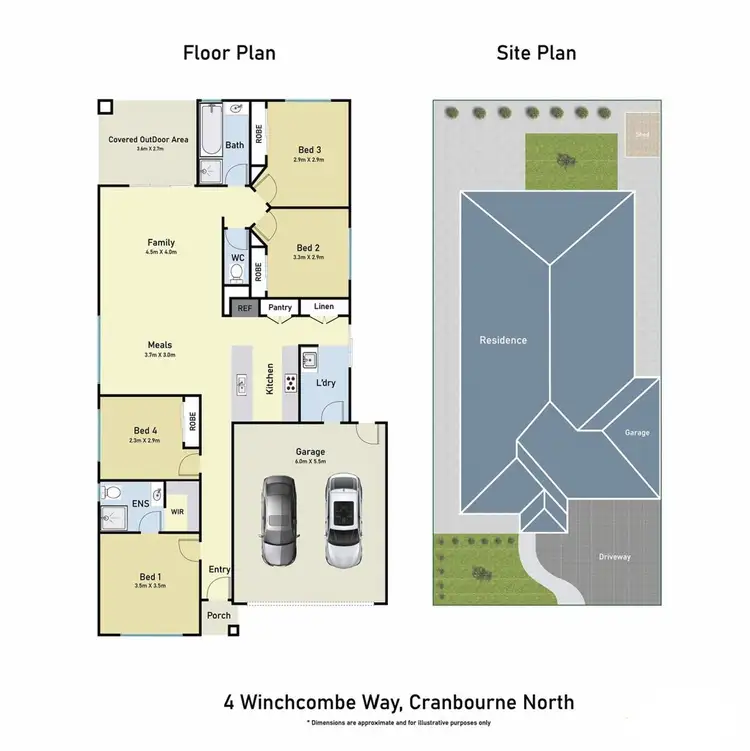 Floorplan of Homely house listing, 4 Winchcombe Way, Cranbourne North VIC 3977