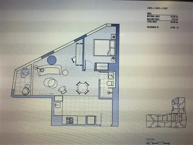 Floorplan of Homely apartment listing, 2003/160 Victoria St, Carlton VIC 3053