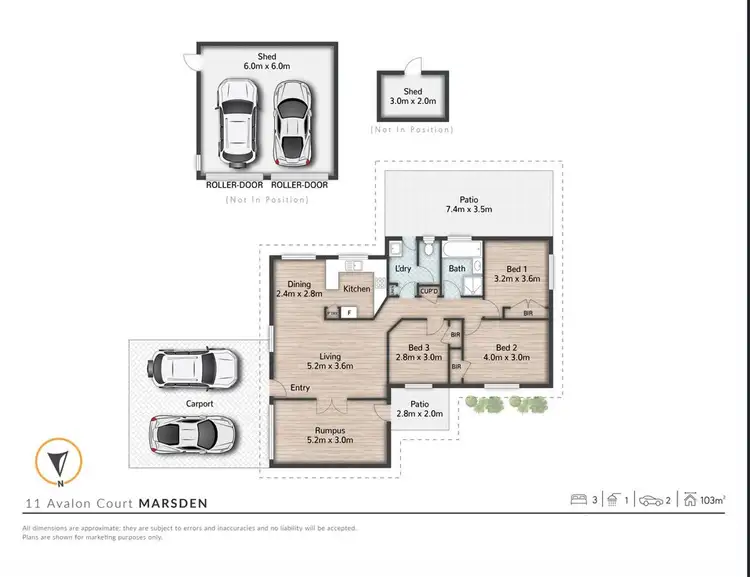 Floorplan of Homely house listing, 11 Avalon Court, Marsden QLD 4132