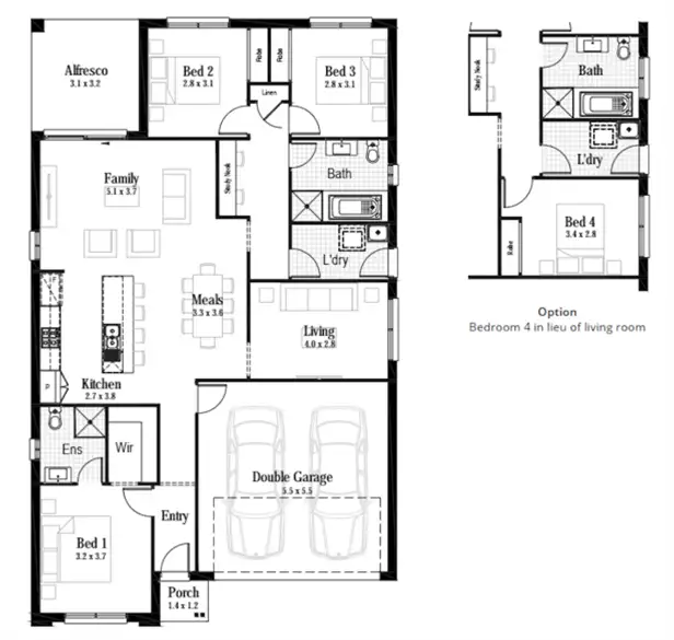 Floorplan of Homely house listing, Lot 107 Moray Place, Walloon QLD 4306