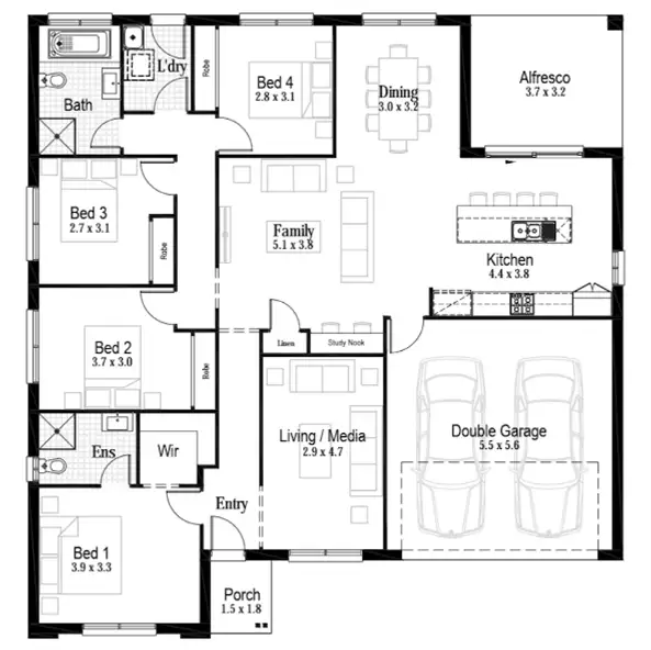 Floorplan of Homely house listing, Lot 109 Lilydale Court, Burpengary QLD 4505
