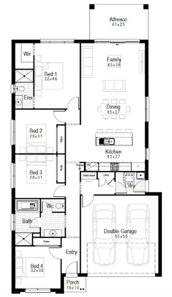 Floorplan of Homely house listing, Lot 105 Lilydale Court, Burpengary QLD 4505