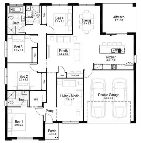 Floorplan of Homely house listing, Lot 841 Decanter Street, Bellbird NSW 2325