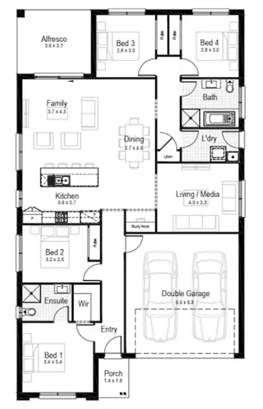 Floorplan of Homely house listing, Lot 803 Majestry Street, Bellbird NSW 2325
