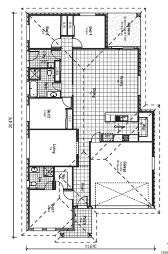 Floorplan of Homely house listing, Lot 209/Stage 2 Mahoney Street, Lochinvar NSW 2321