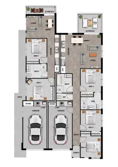 Floorplan of Homely house listing, Lot 615 Livistone Drive, Lochinvar NSW 2321