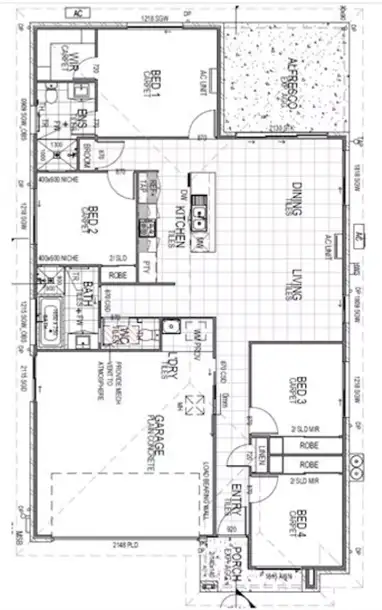 Floorplan of Homely house listing, Lot 615 Livistone Drive, Lochinvar NSW 2321