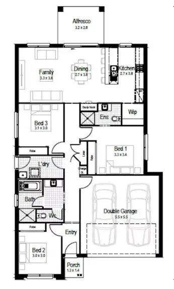Floorplan of Homely house listing, Lot 966 Knight Street, Woongarrah NSW 2259