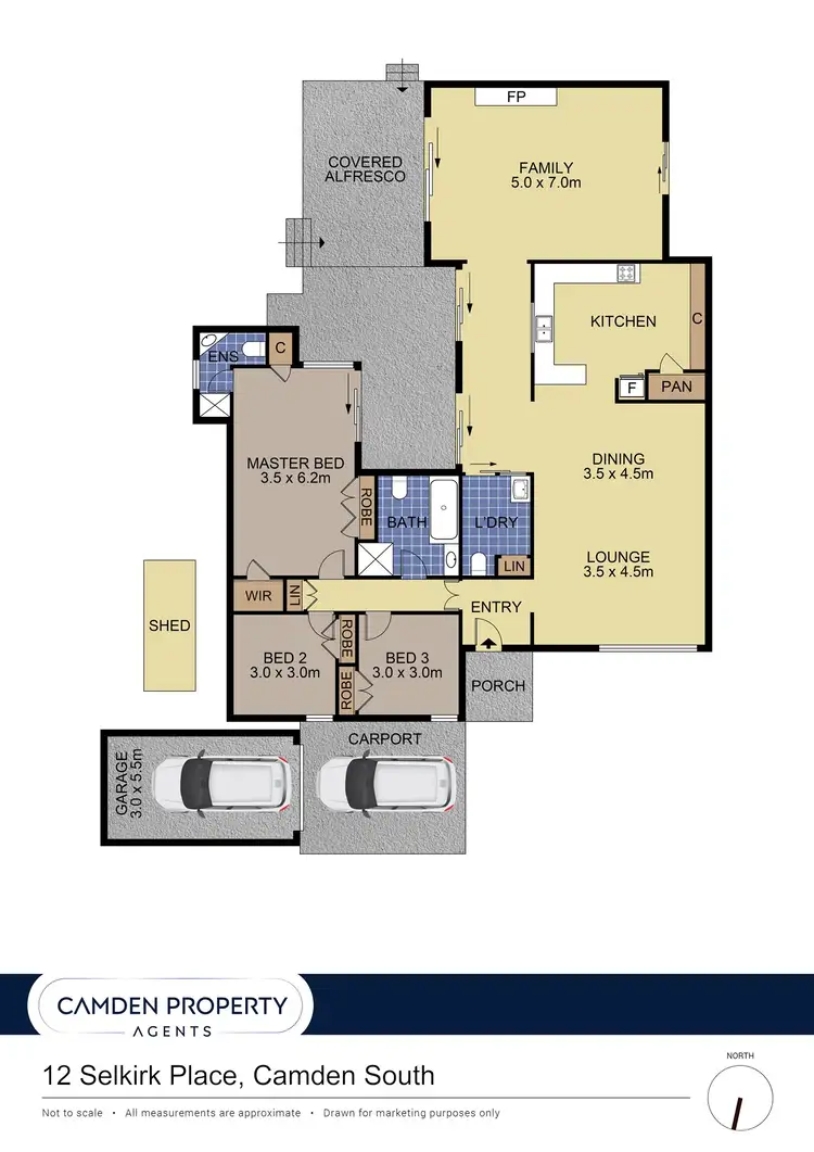 Floorplan of Homely house listing, 12 Selkirk Place, Camden South NSW 2570