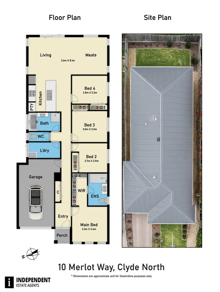 Floorplan of Homely house listing, 10 Merlot Way, Clyde North VIC 3978