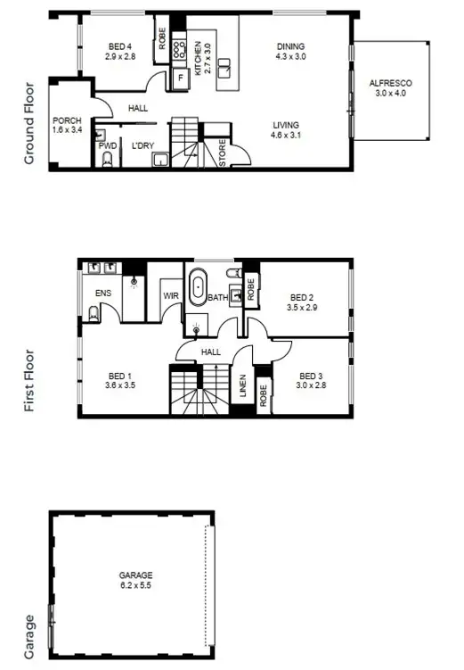 Floorplan of Homely house listing, 44 Charbray Loop, Oran Park NSW 2570