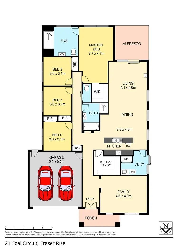 Floorplan of Homely house listing, 21 Foal Circuit, Fraser Rise VIC 3336