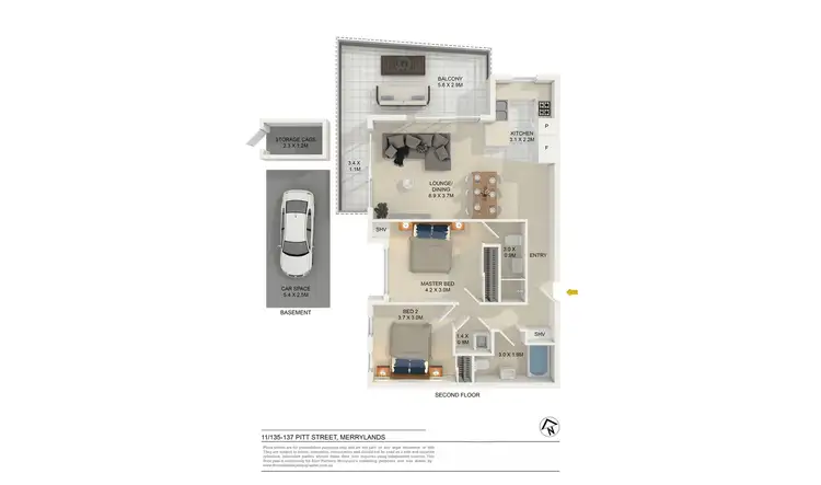 Floorplan of Homely apartment listing, 11/135-137 Pitt Street, Merrylands NSW 2160
