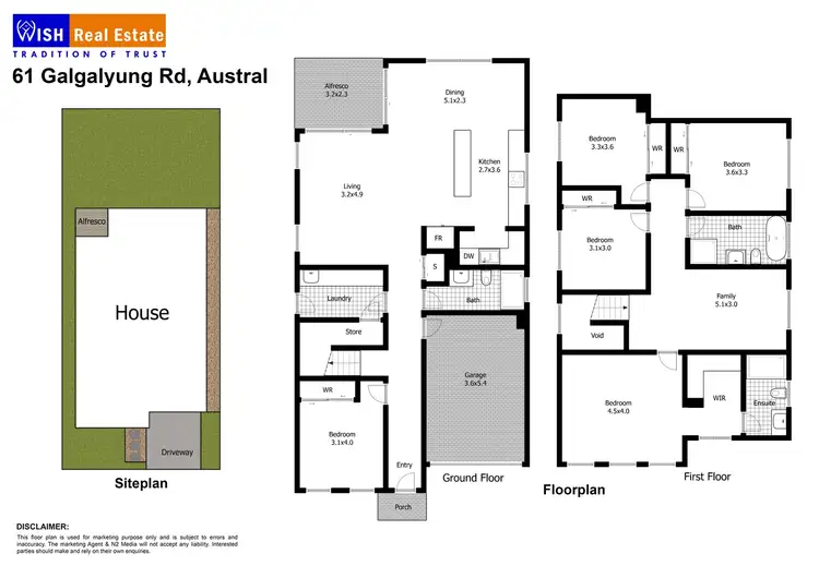 Floorplan of Homely house listing, 61 Galgalyung Road, Austral NSW 2179
