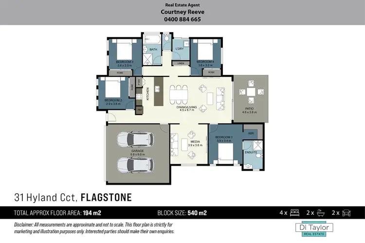 Floorplan of Homely house listing, 31 Hyland Circuit, Flagstone QLD 4280