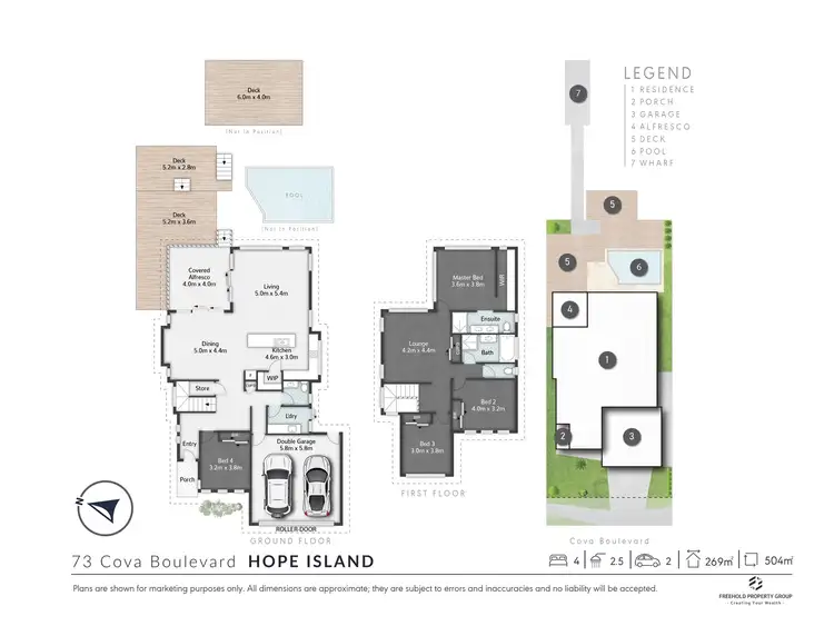Floorplan of Homely house listing, 73 Cova Blvd, Hope Island QLD 4212