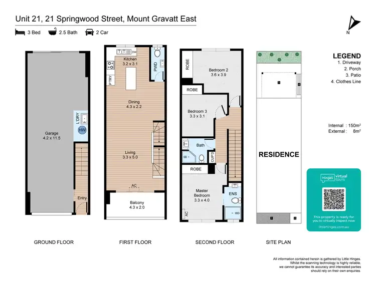 Floorplan of Homely townhouse listing, 21/19 Springwood Street, Mount Gravatt East QLD 4122
