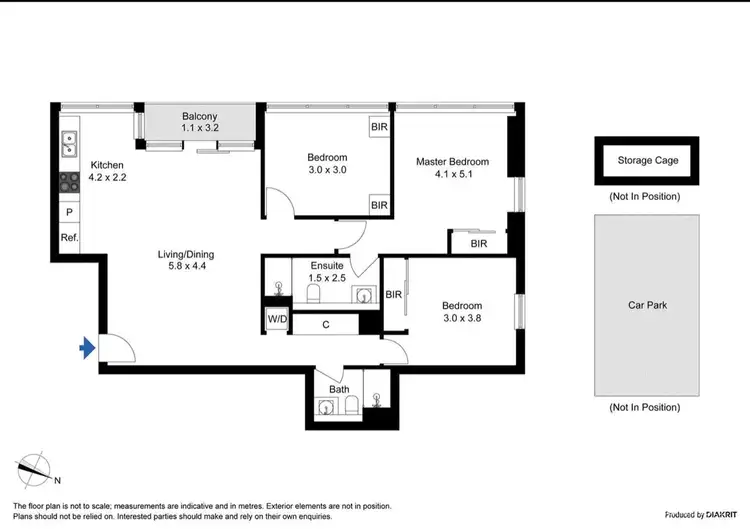 Floorplan of Homely apartment listing, 2813/560 Lonsdale Street, Melbourne VIC 3000