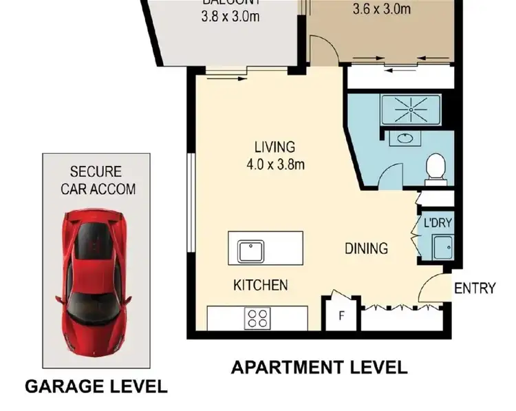 Floorplan of Homely apartment listing, 213/8 BANK STREET, West End QLD 4101