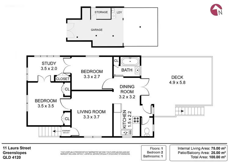 Floorplan of Homely house listing, 11 Laura Street, Stones Corner QLD 4120