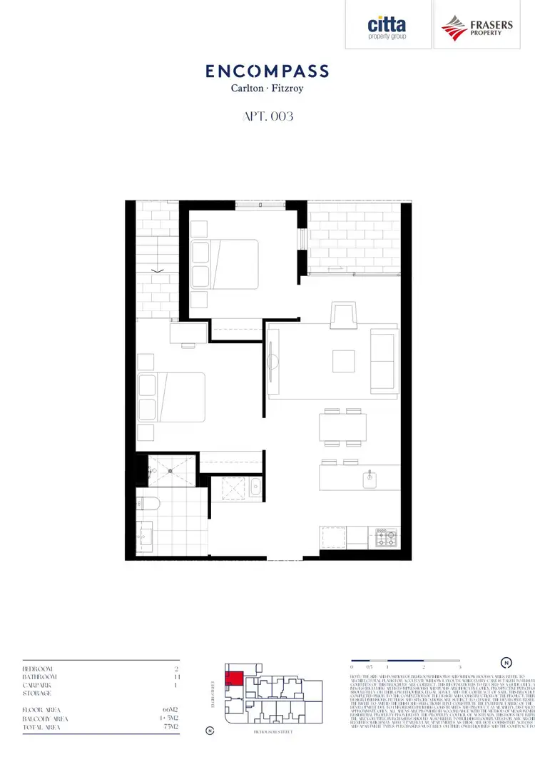 Floorplan of Homely unit listing, G03F/8 Elgin St, Carlton VIC 3053