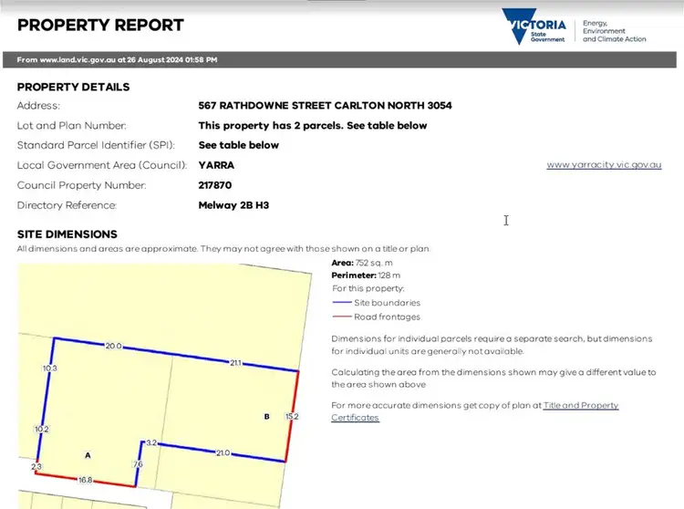 Floorplan of Homely house listing, 567 Rathdowne Street, Carlton North VIC 3054