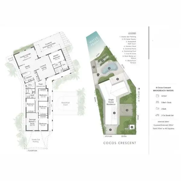 Floorplan of Homely house listing, 8 Cocos Crescent, Broadbeach Waters QLD 4218