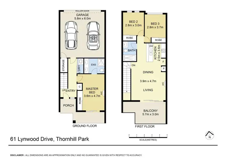 Floorplan of Homely townhouse listing, 61 Lynwood Drive, Thornhill Park VIC 3335
