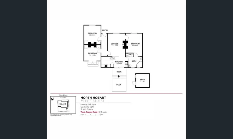 Floorplan of Homely house listing, 39 Pitt Street, North Hobart TAS 7000