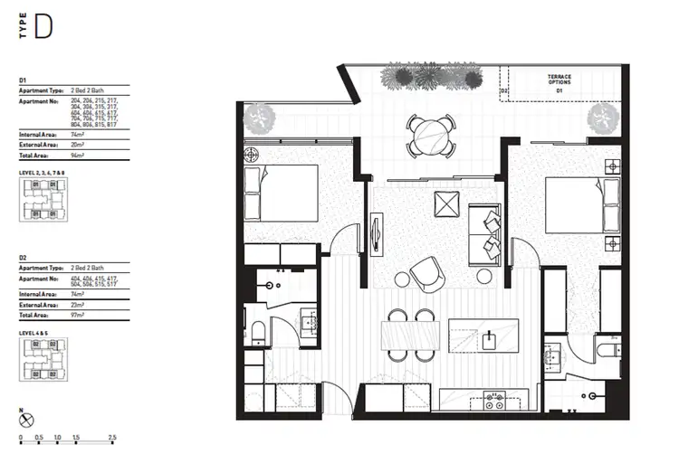 Floorplan of Homely house listing, 717/8 BANK STREET, West End QLD 4101