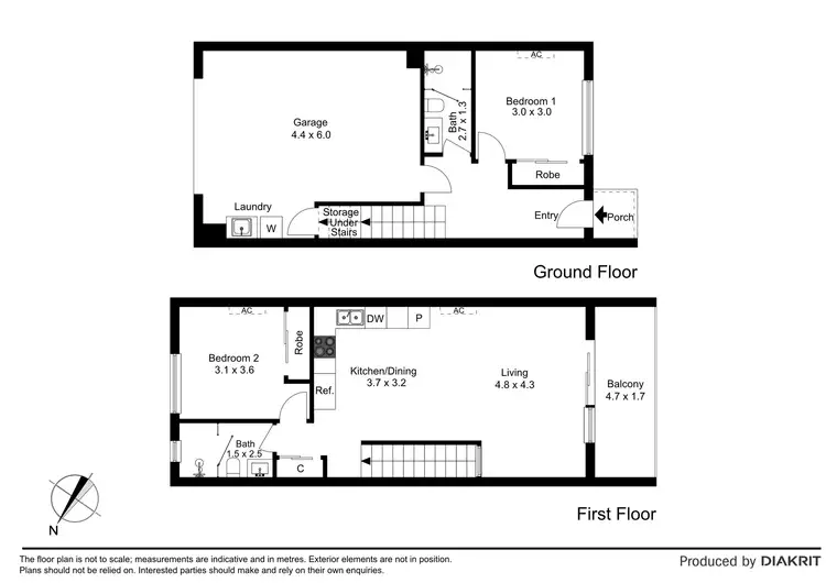 Floorplan of Homely townhouse listing, 8/902 Pascoe Vale Road, Glenroy VIC 3046