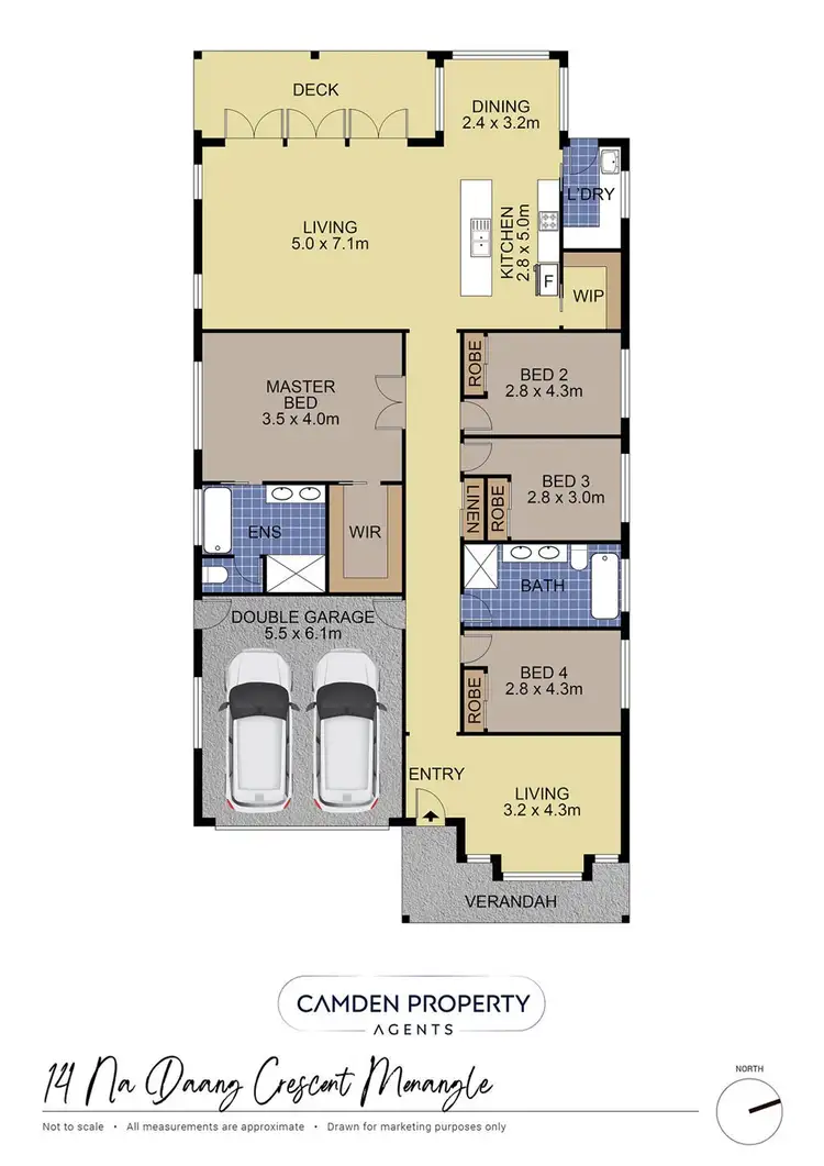 Floorplan of Homely house listing, 14 Na Daang Crescent, Menangle NSW 2568