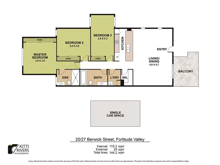 Floorplan of Homely apartment listing, 20/27 Berwick Street, Fortitude Valley QLD 4006