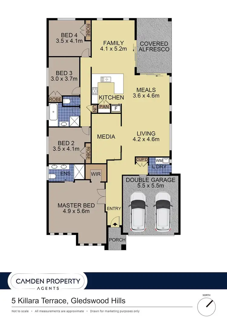 Floorplan of Homely house listing, 5 Killara Terrace, Gledswood Hills NSW 2557