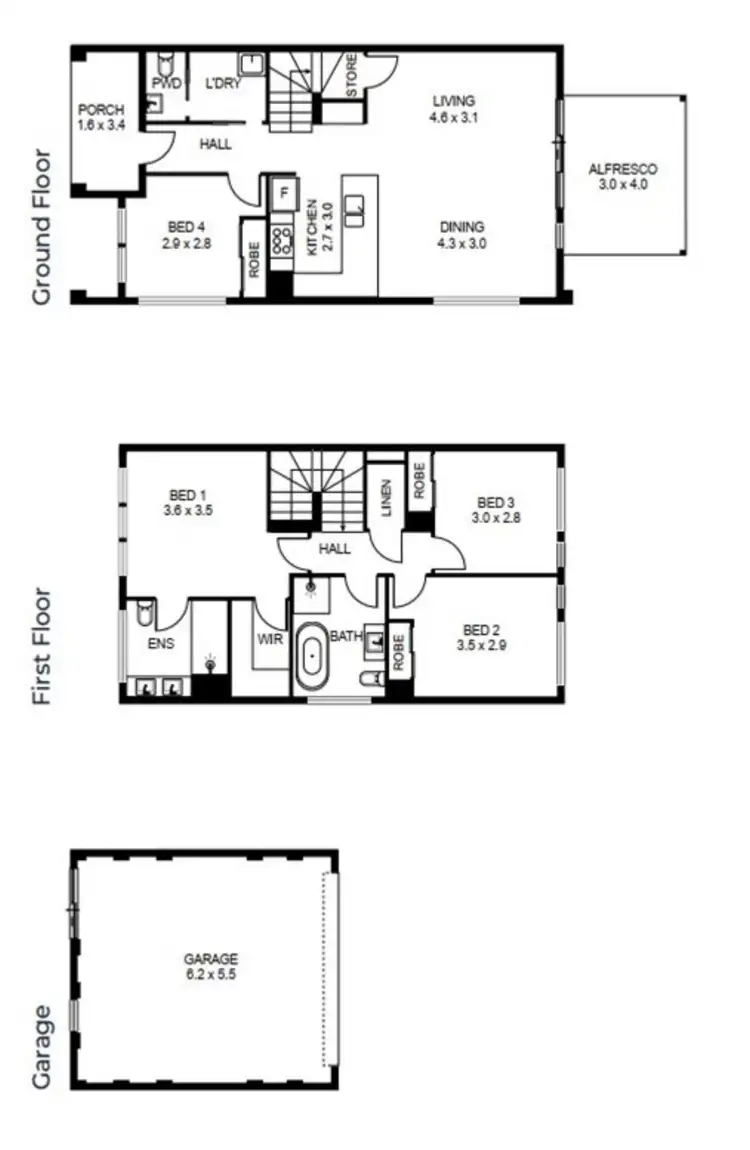 Floorplan of Homely house listing, 8 Brahman Street, Oran Park NSW 2570